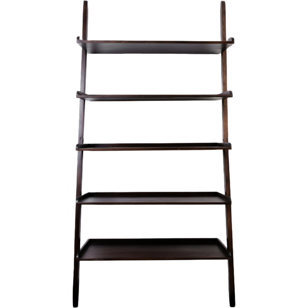 Clifford Leaning Mahogany Bookcase-France & Son-FL1546-Bookcases & Cabinets-1-France and Son