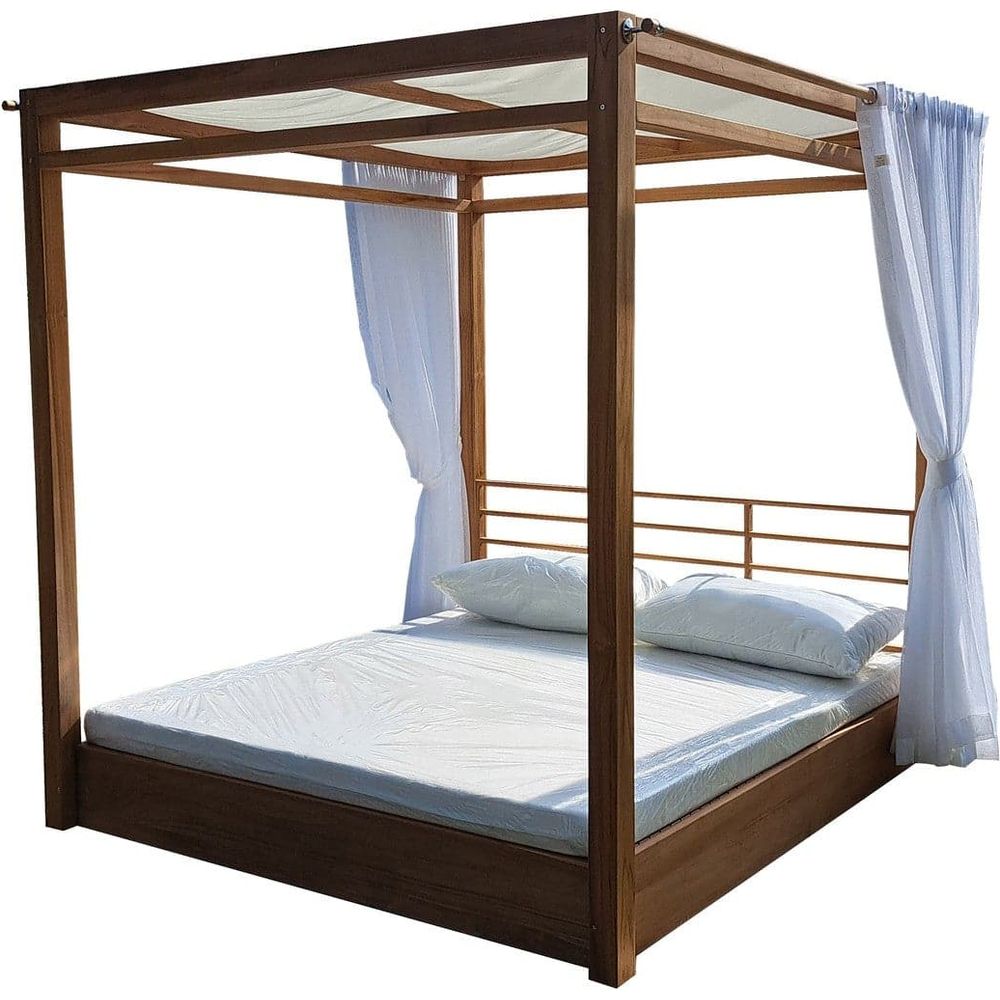 Savannah Outdoor Daybed with Canopy-France & Son-FL1992-Outdoor Lounge Chairs-1-France and Son