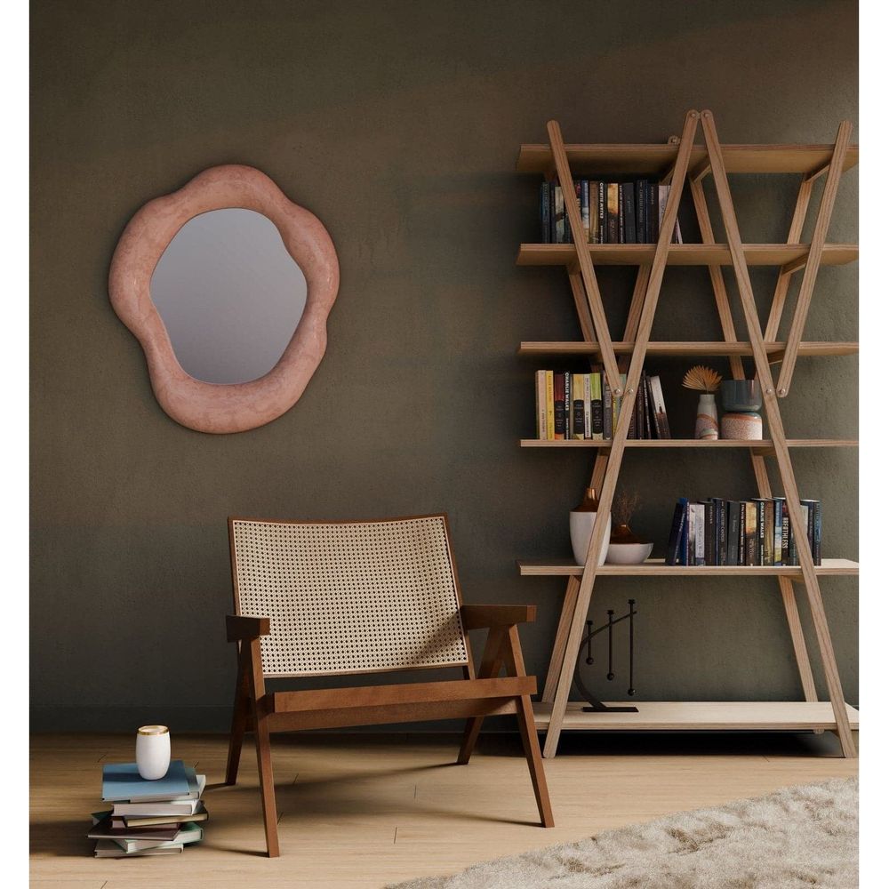 Joleen Wall Mirror-France & Son-FL9058PINK-MirrorsPink-15-France and Son