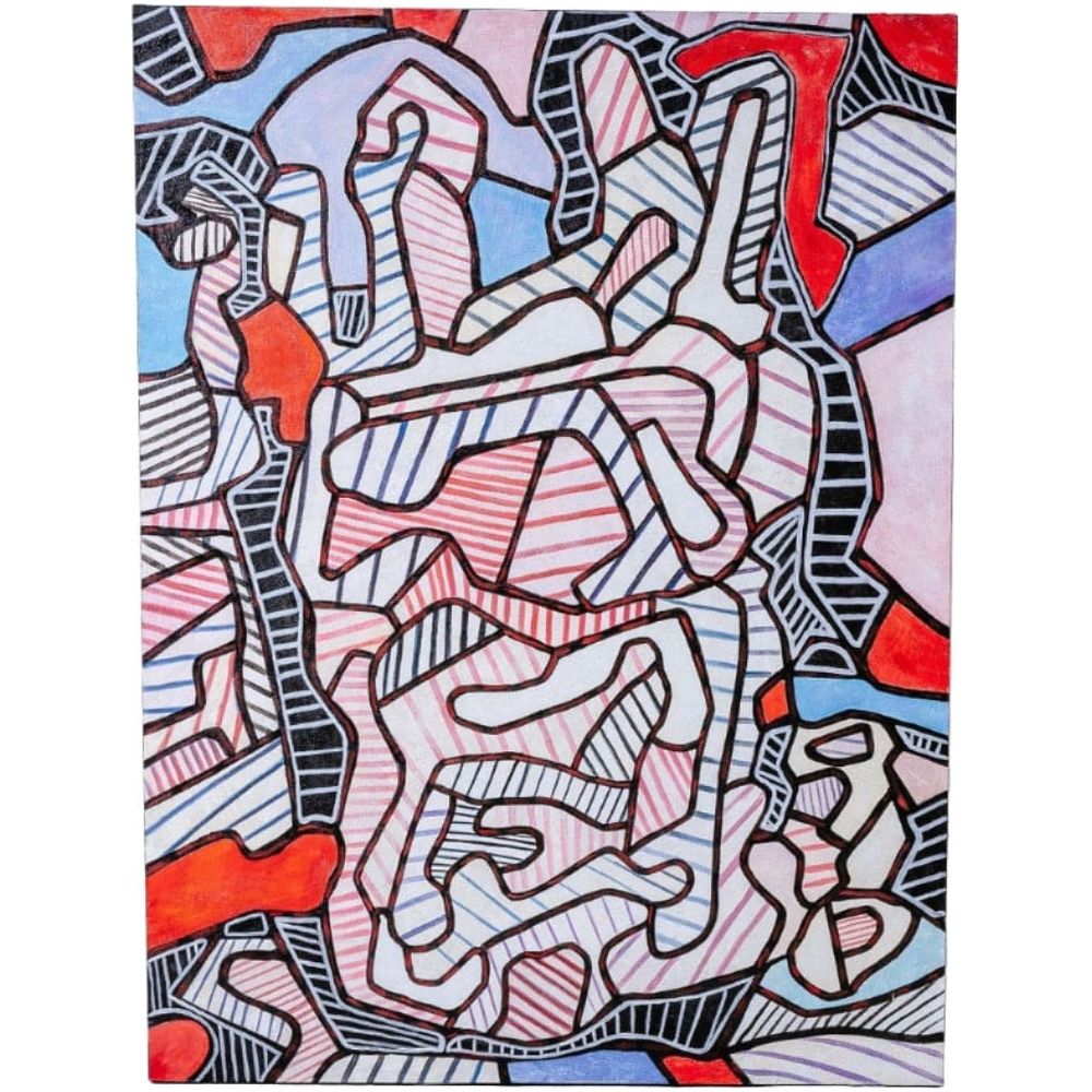 Geneve Spiral Oil on Canvas-France & Son-FL9105-Wall Art-1-France and Son
