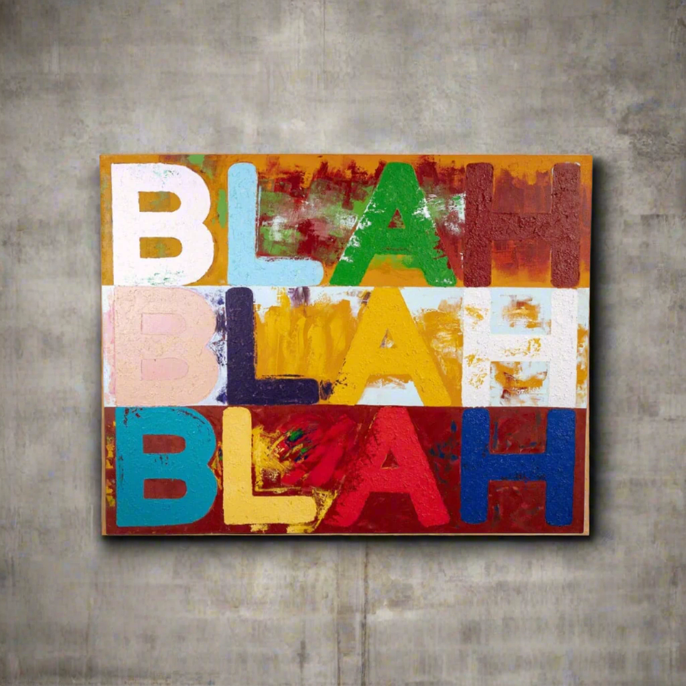 Blah Oil on Canvas 72 x 56 in [$1000 Gift Card w/ Purchase!]