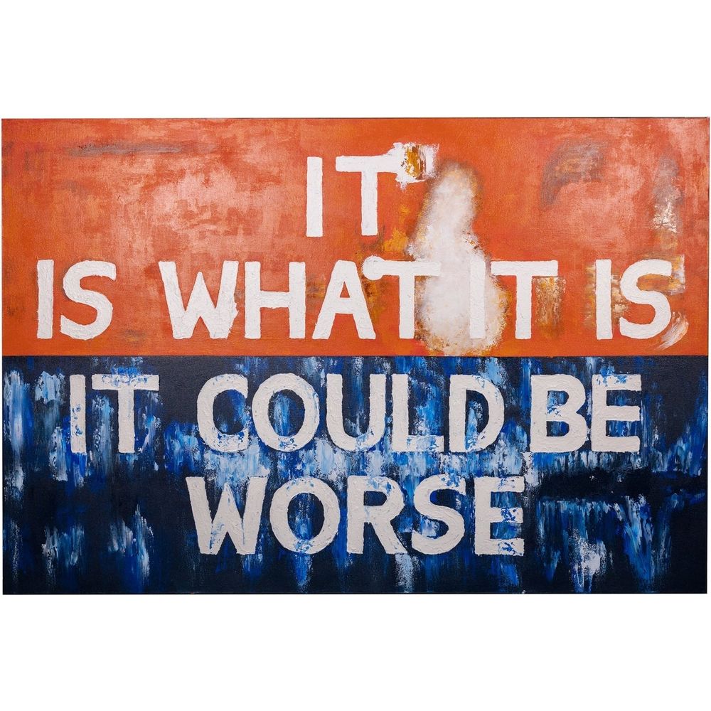 Could Be Worse Oil on Canvas-France & Son-FL9109-Wall Art-1-France and Son