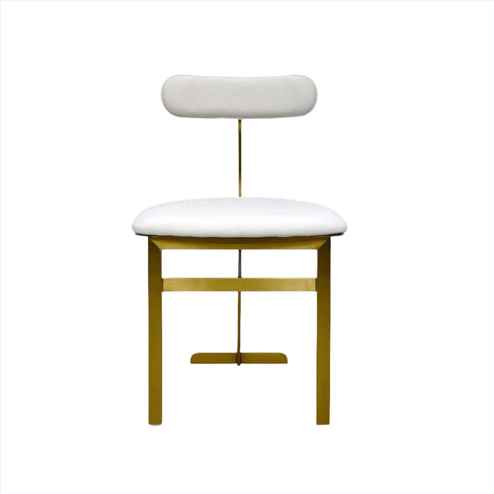 Pill Dining Chair with Upholstered Seat