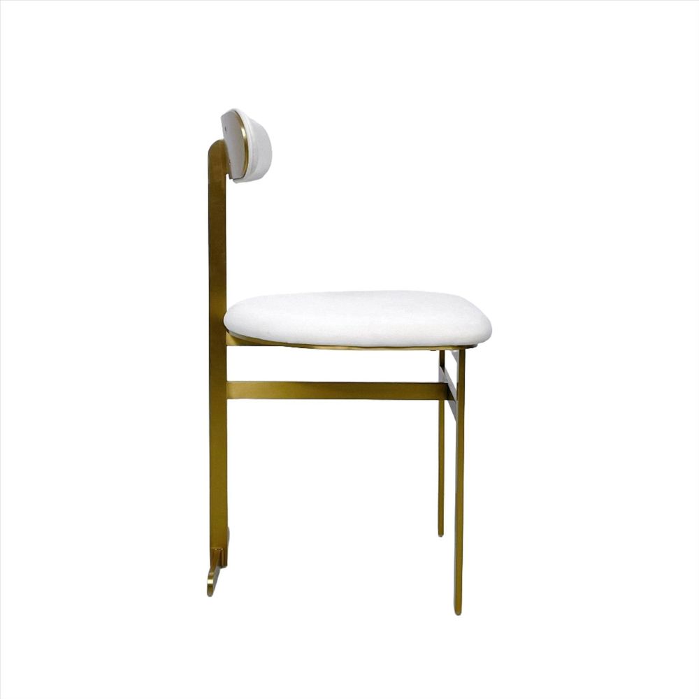Pill Dining Chair with Upholstered Seat