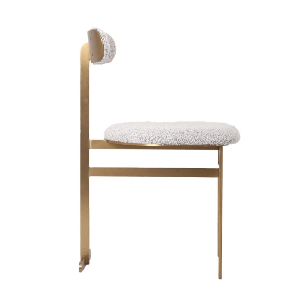 Pill Dining Chair with Upholstered Seat