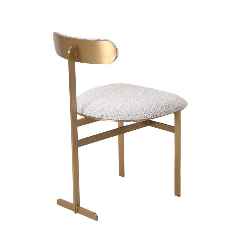Pill Dining Chair with Upholstered Seat