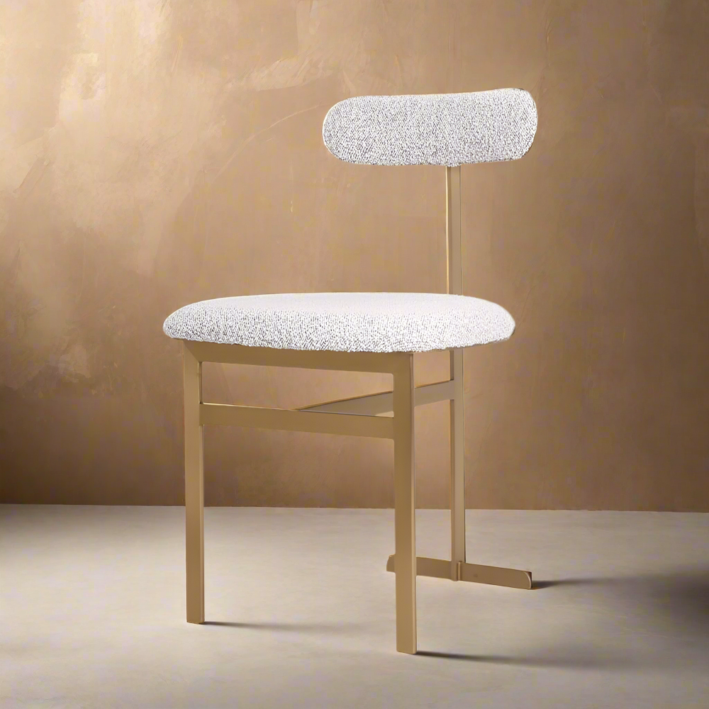 Pill Dining Chair with Upholstered Seat