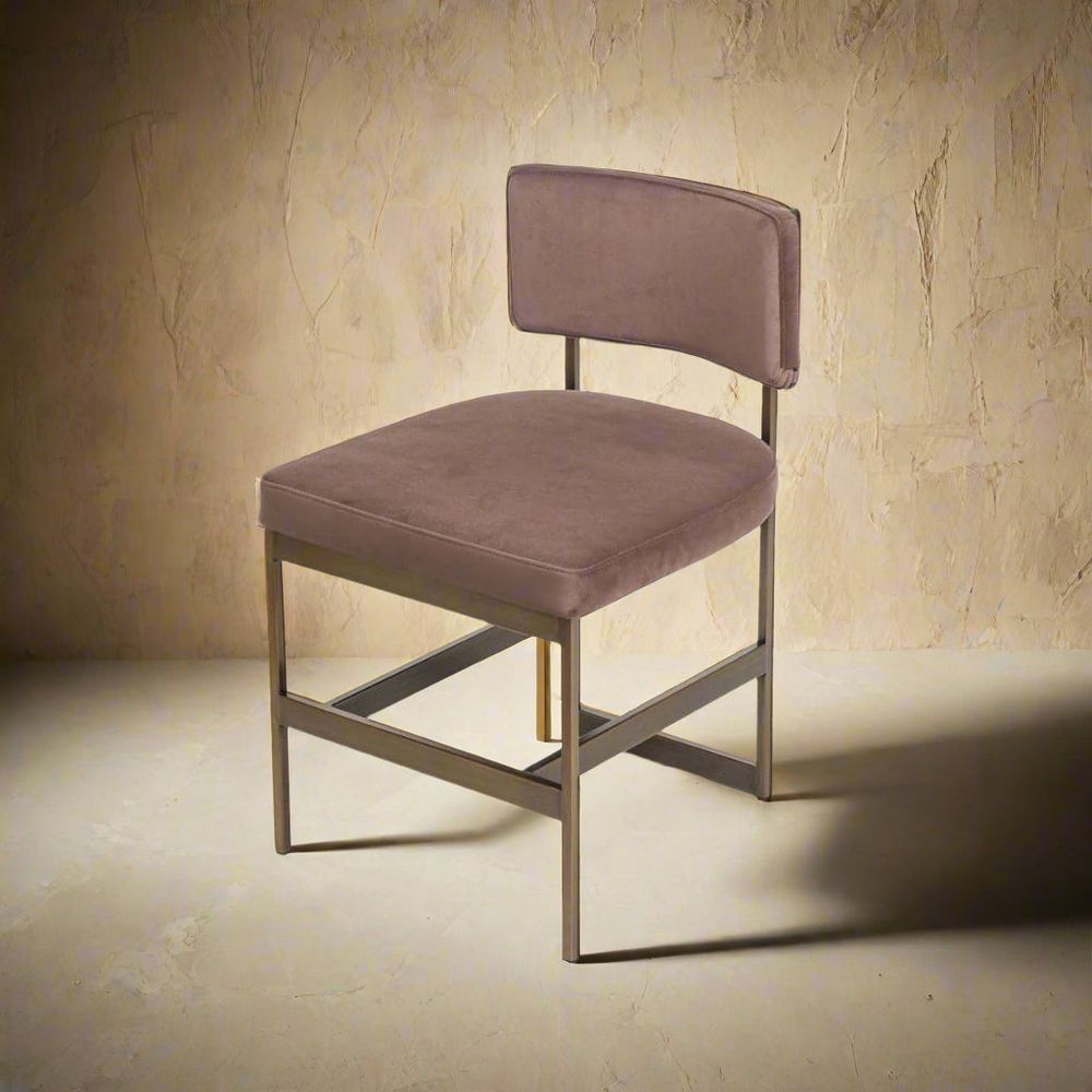 Baylor Dining Chair with Brushed Bronze Frame