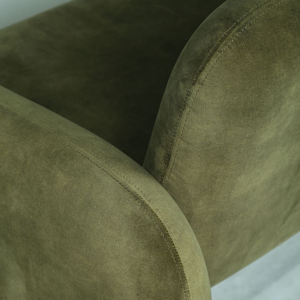 Tablet Two Seater Sofa - Olive Green