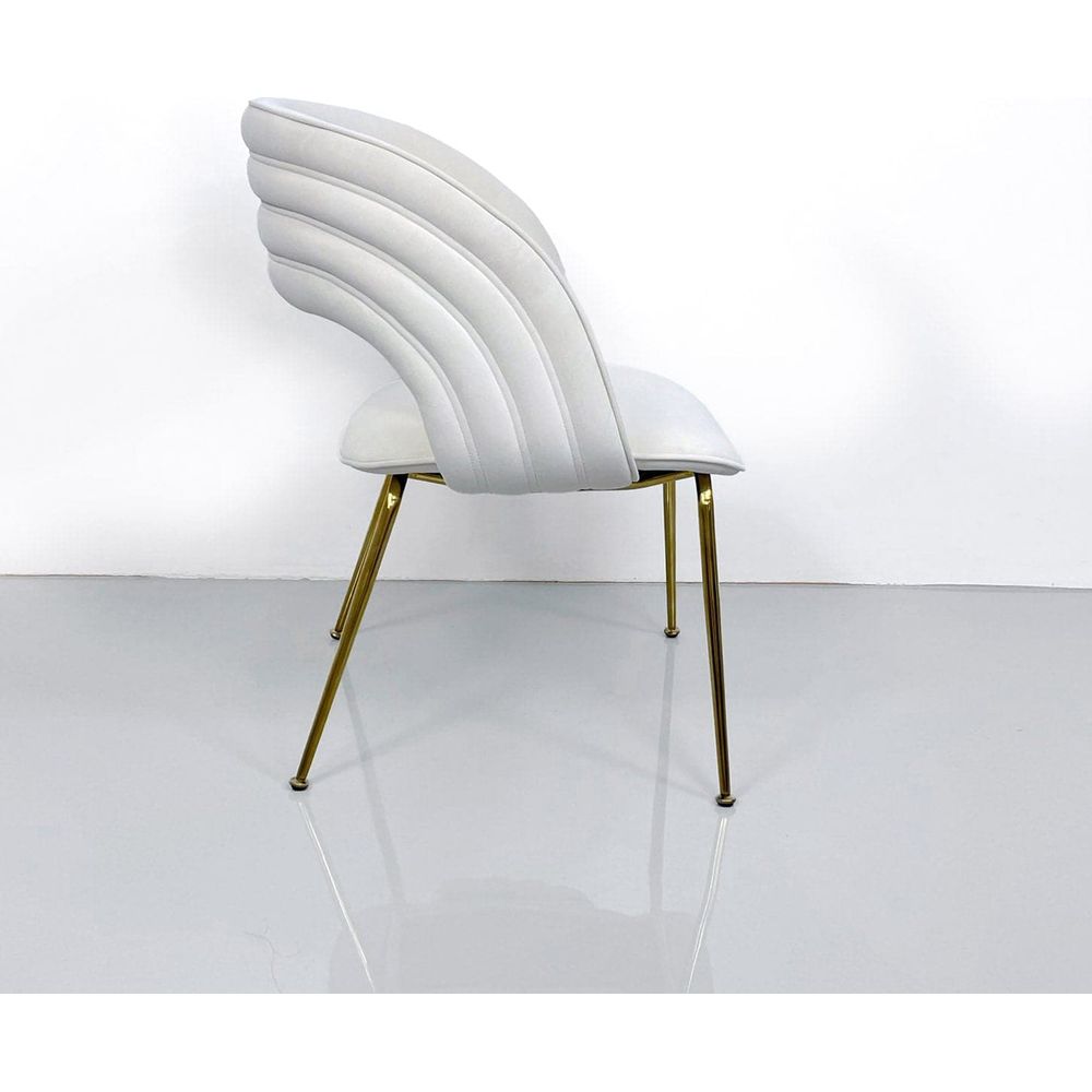 Lorna Dining Chair-France & Son-FMC062BGEGLD-Dining Chairs-2-France and Son