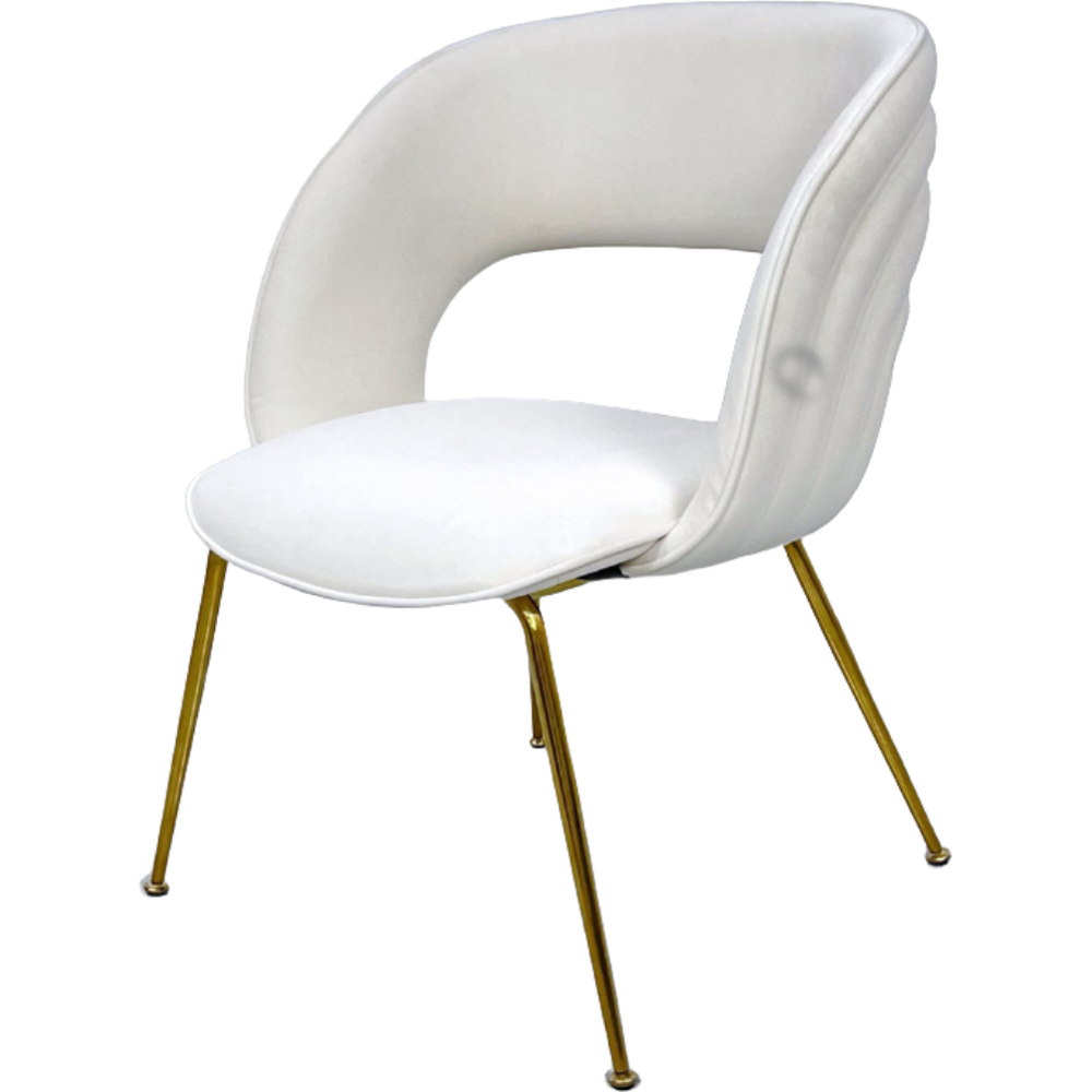 Lorna Dining Chair-France & Son-FMC062BGEGLD-Dining Chairs-1-France and Son