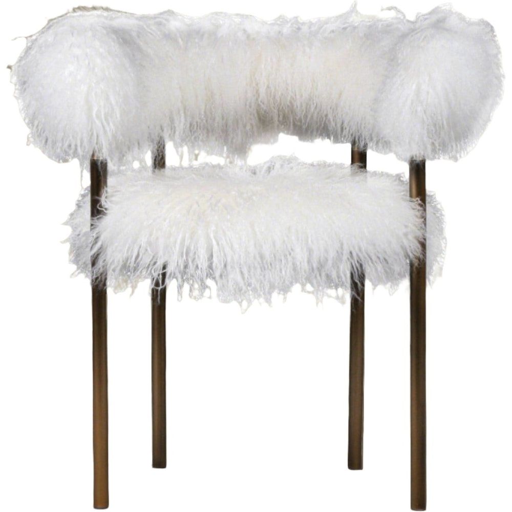 Lunde Mongolian Sheepskin Arm Chair