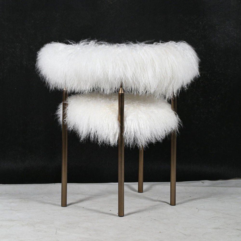 Lunde Mongolian Sheepskin Arm Chair