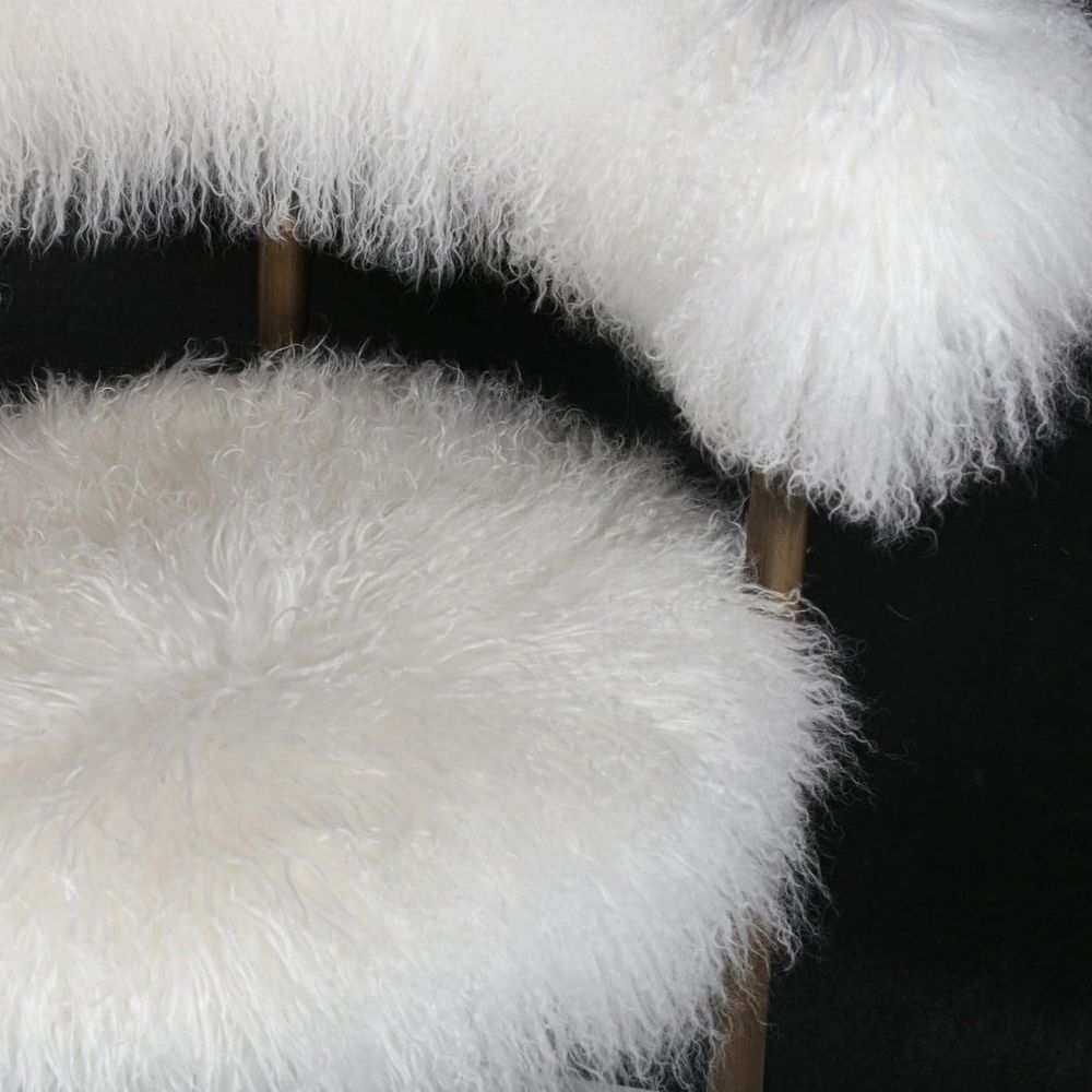Lunde Mongolian Sheepskin Arm Chair