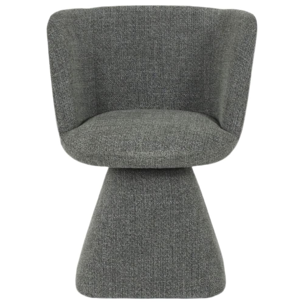 Clementine Linen Bucket Swivel Chair