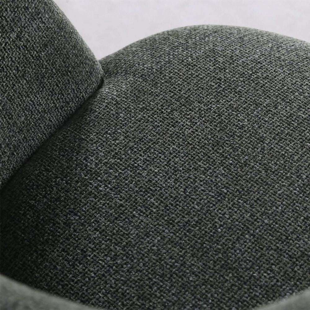 Clementine Linen Bucket Swivel Chair