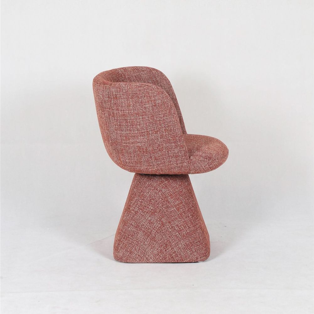 Clementine Linen Bucket Swivel Chair