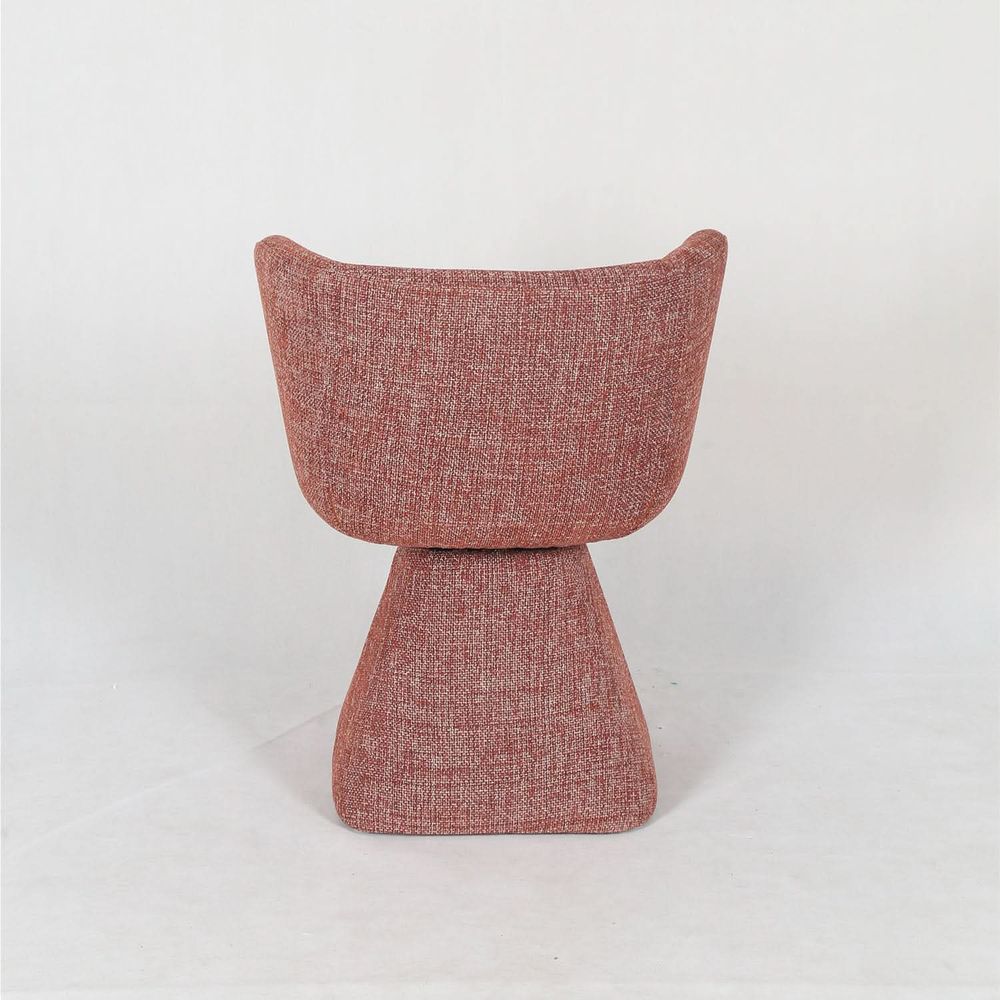 Clementine Linen Bucket Swivel Chair