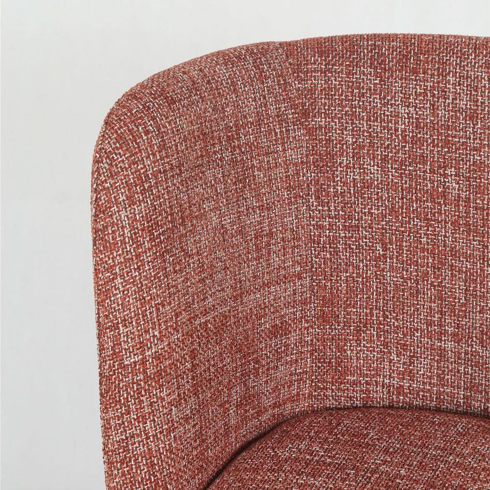Clementine Linen Bucket Swivel Chair