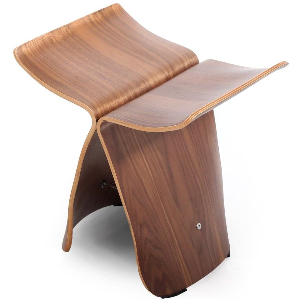 Butterfly Stool-France & Son-FMS044WALNUT-Stools & Ottomans-1-France and Son