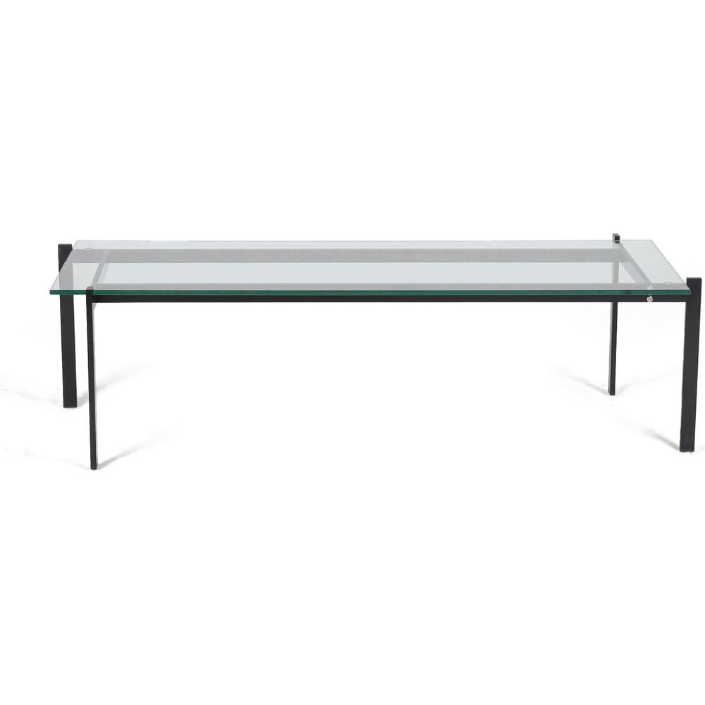 Kjaerholm 54" Rectangle Coffee Table - Glass