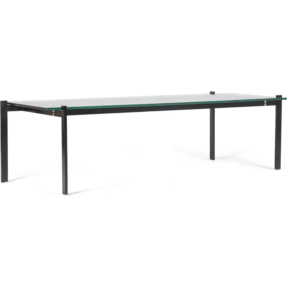 Kjaerholm 54" Rectangle Coffee Table - Glass