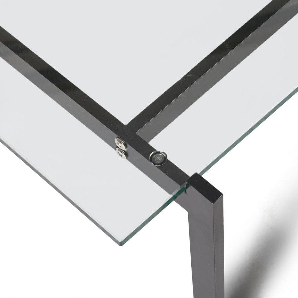 Kjaerholm 54" Rectangle Coffee Table - Glass