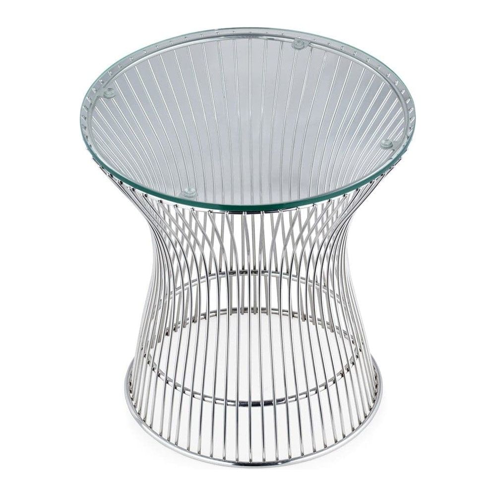 Fishburne Side Table-France & Son-FMT038CHR-Side TablesChrome-2-France and Son