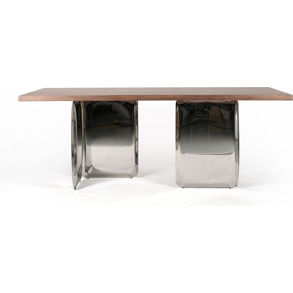 Balloon Dining Table with Wood Top