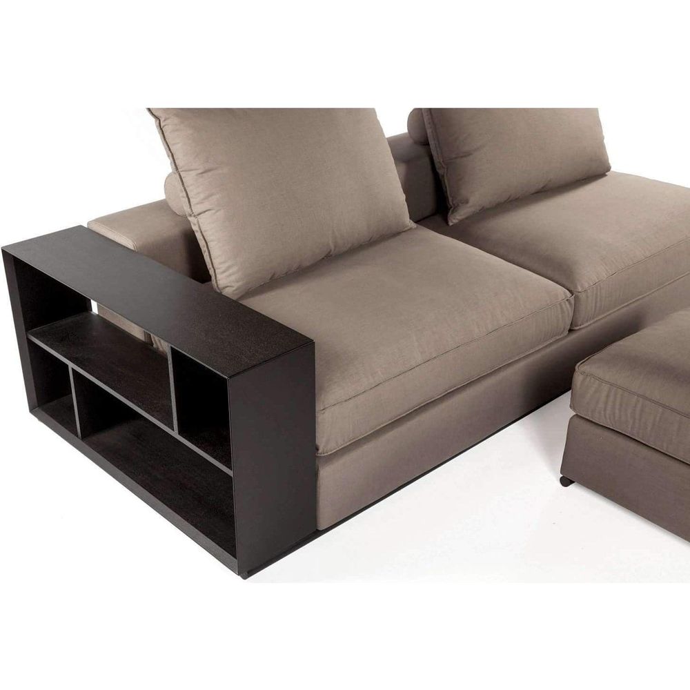 Evonna Sectional Sofa and Ottoman-France & Son-FQS002GREY-Sectionals-4-France and Son