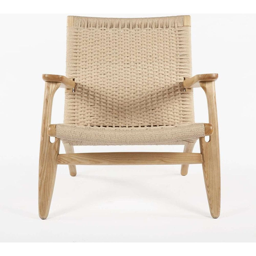 Mid Century CH25 Lounge Chair - Natural-France & Son-FRC086NTRL-Lounge ChairsSingle-1-France and Son