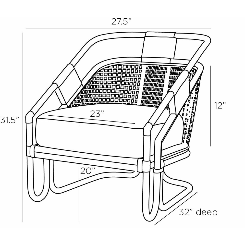 Zavala Lounge Chair - Gray