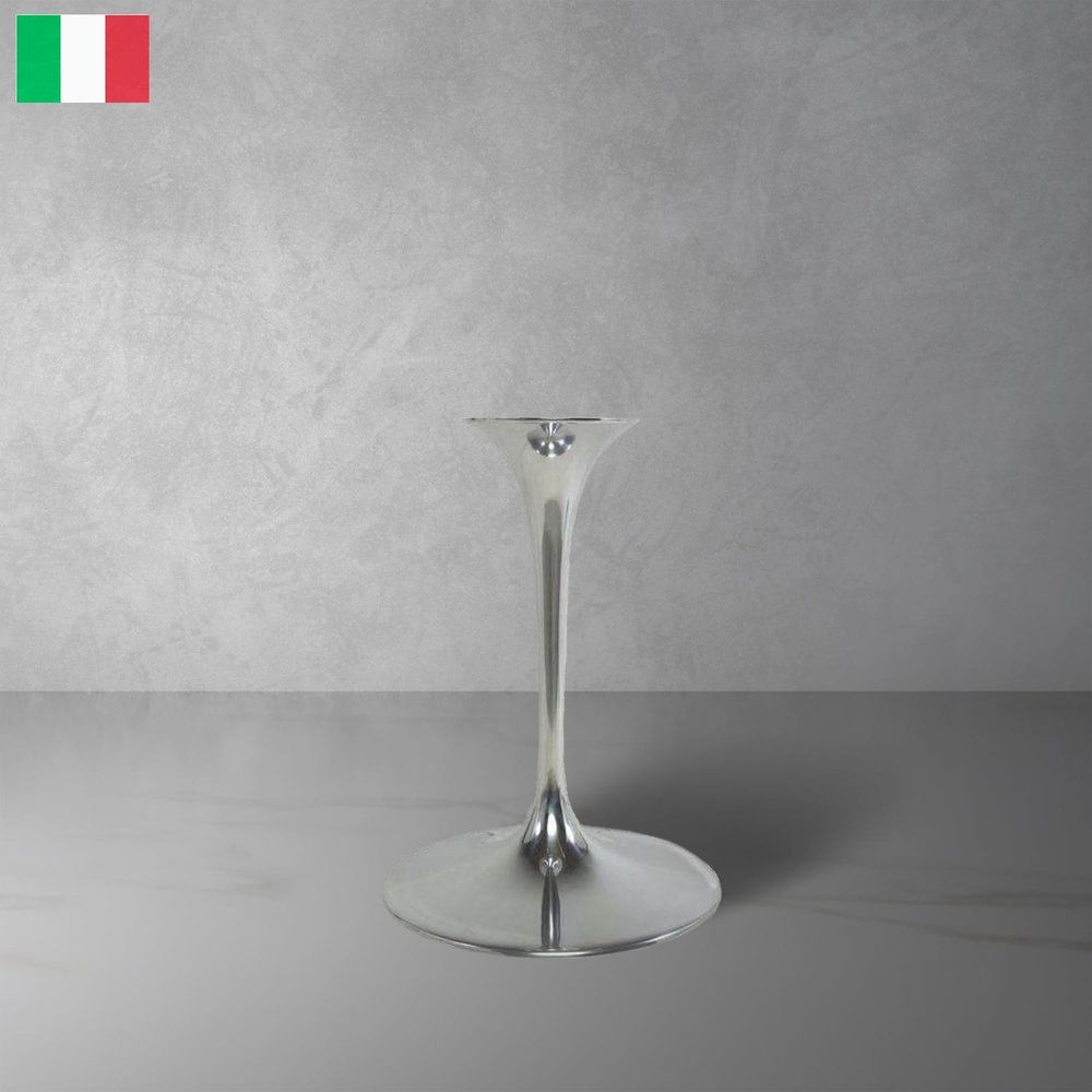 Cast Metal Tulip Table Base-France & Son-RT335-ROUNDBASE-WHT-Dining TablesRound-White-1-France and Son