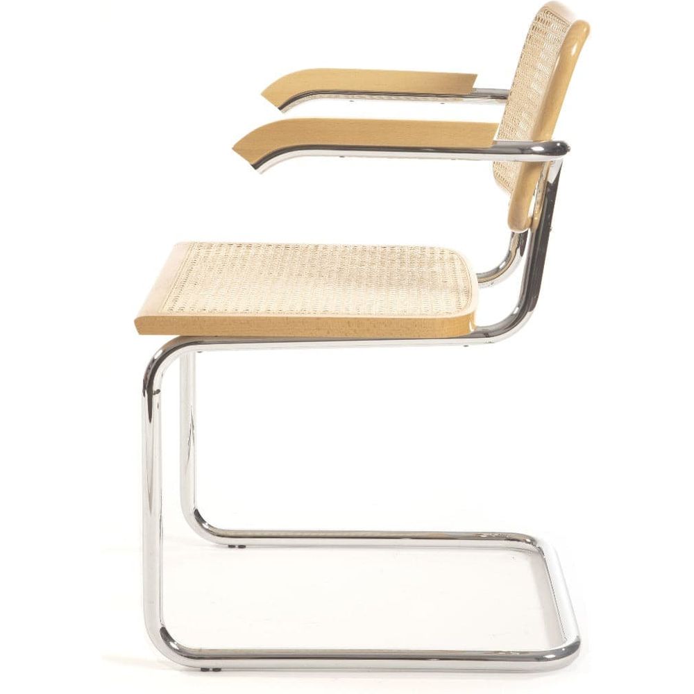 Italian Cesca Armchairs-France & Son-FSC119NTRL-Dining ChairsSingle-Natural-4-France and Son