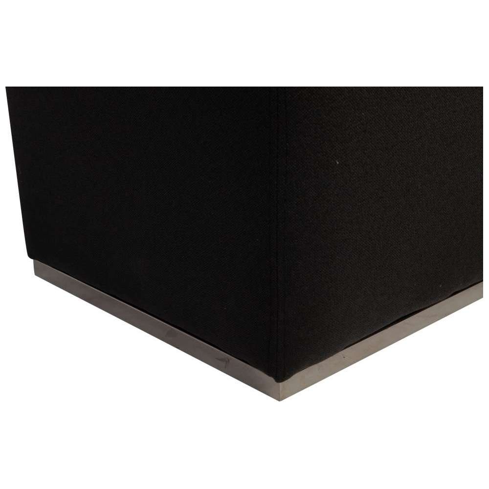 Kubik Upholstered Bench - Dark Grey