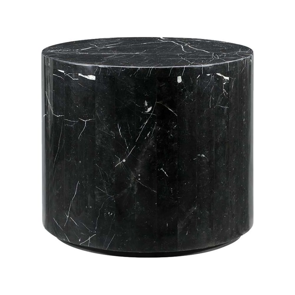 Nero Marquina Marble Side Table-France & Son-FVT040BLK-Side Tables-1-France and Son