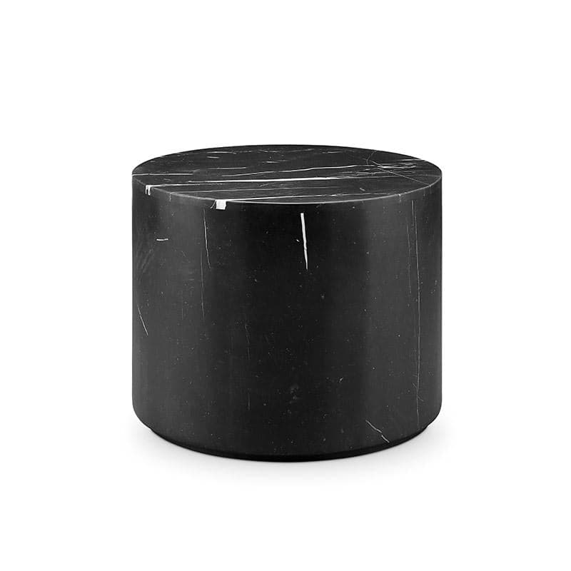 Nero Marquina Black Marble Block Table-France & Son-FVT042MBLK-Side Tables-1-France and Son
