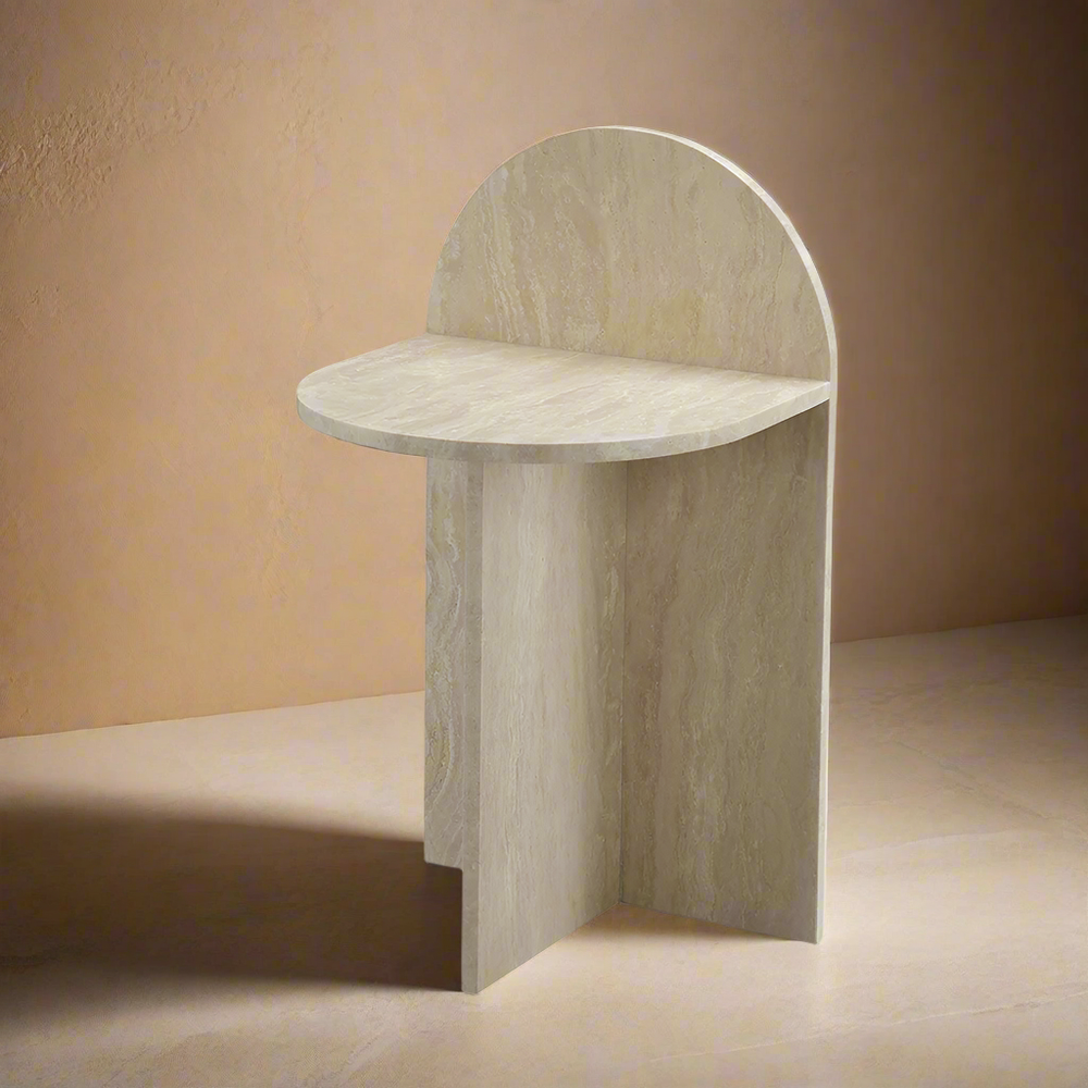 Kopernik Travertine Side Table