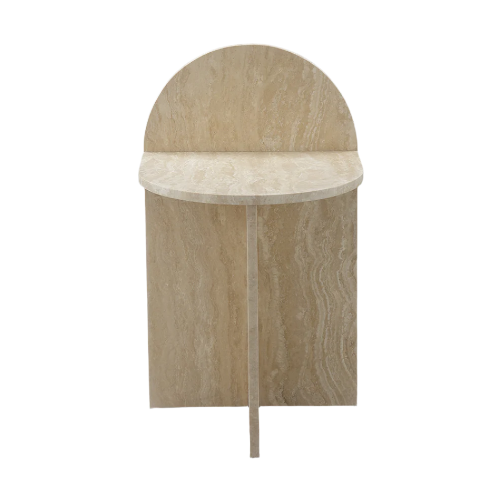 Kopernik Travertine Side Table