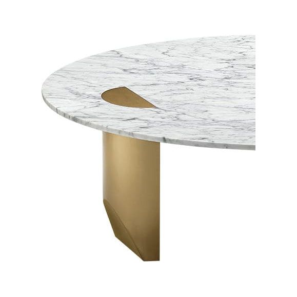 Patrina Carrara Marble Coffee Table-France & Son-FVT720MWHT-Coffee Tables-2-France and Son