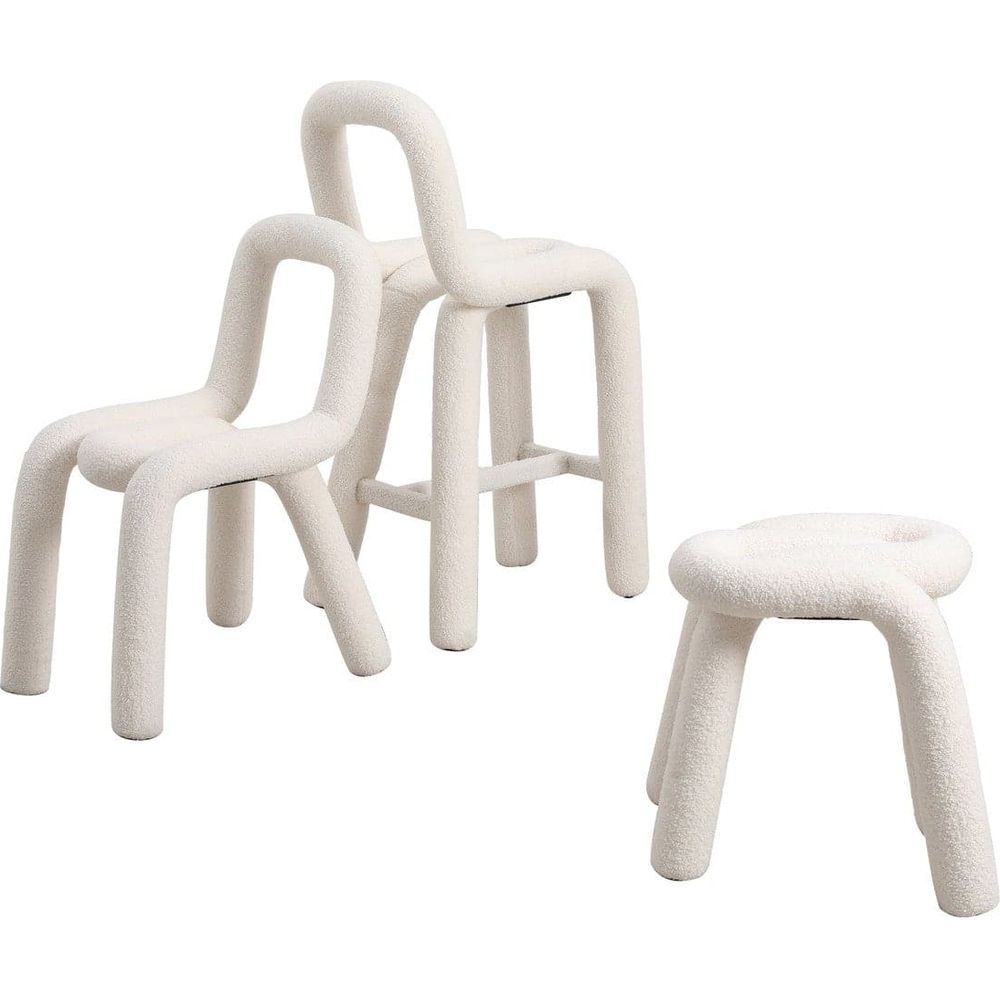 Pipeline Dining Chair-France & Son-FXC1862WHT-Dining Chairs-8-France and Son