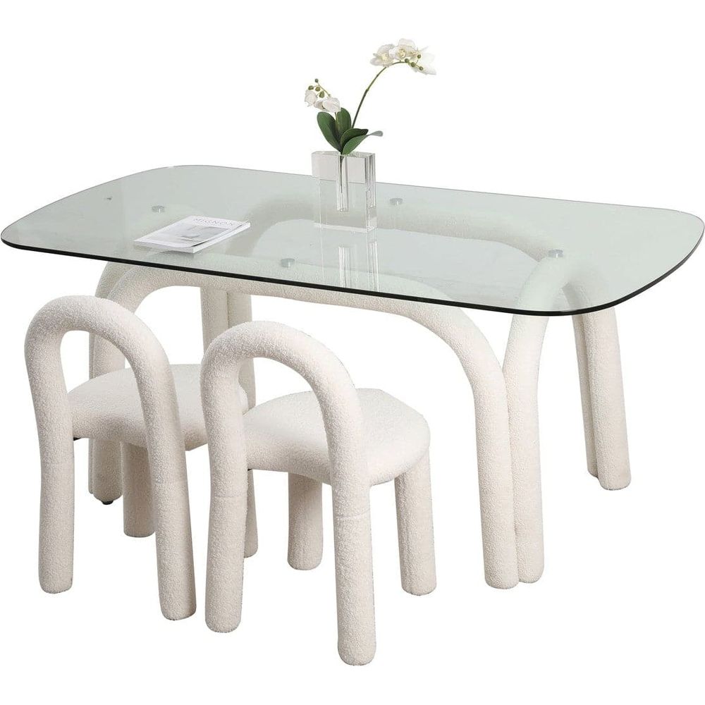 Pipeline Dining Table - Rectangle-France & Son-FXT1885WHT-Dining Tables-2-France and Son