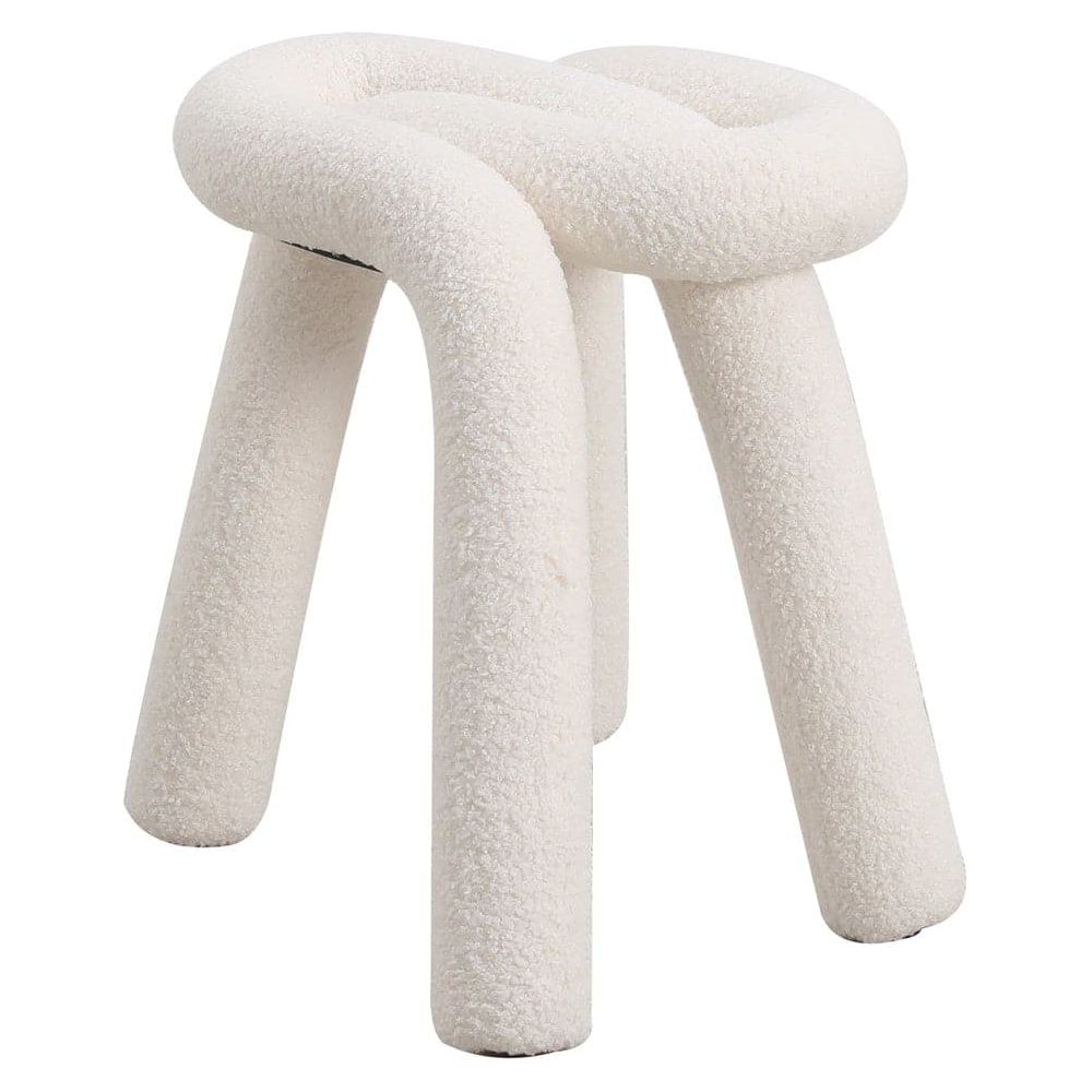 Pipeline Stool-France & Son-FXC1863WHT-Stools & Ottomans-1-France and Son