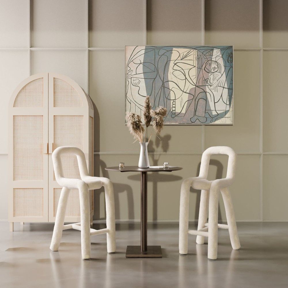 Bold Counter Stool - Limited Edition Shearling