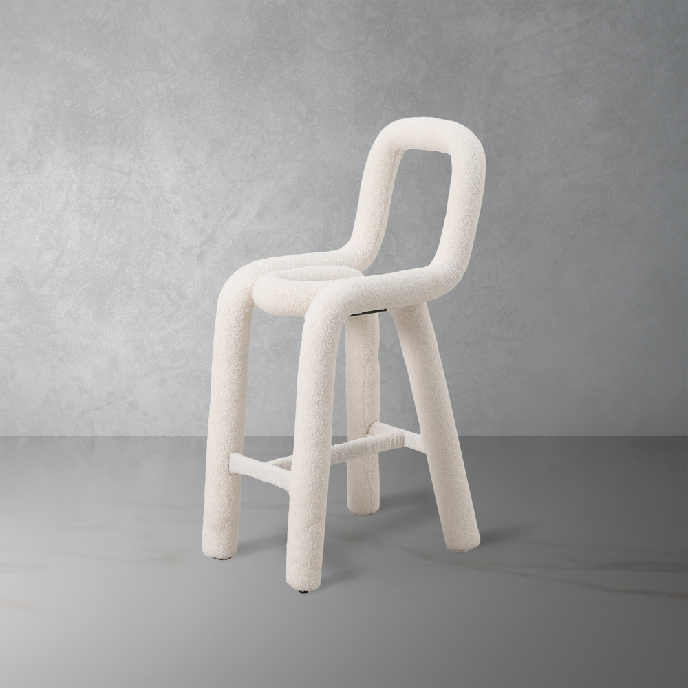 Pipeline Counter Stool-France & Son-FXS1862WHT-Bar Stools-1-France and Son