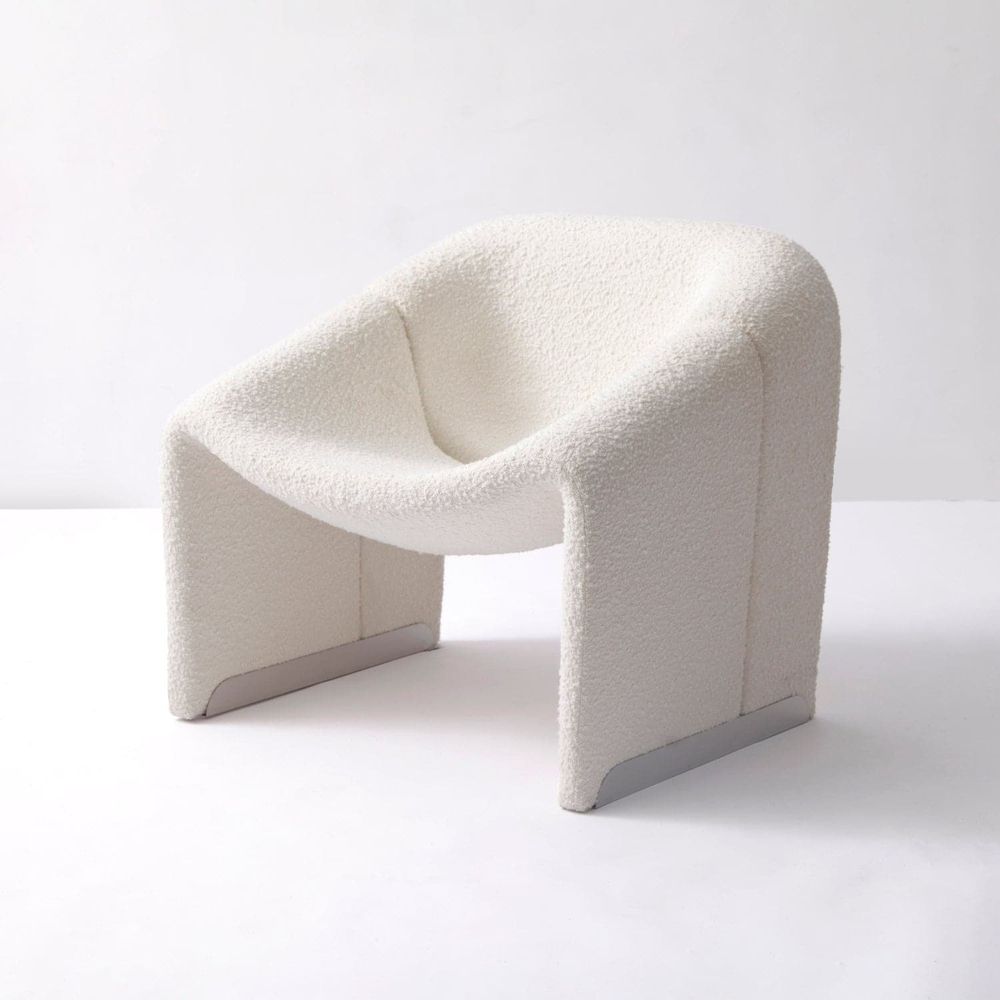 Groovy M Lounge Chair-France & Son-FYC1291OWHT-Lounge Chairs-1-France and Son