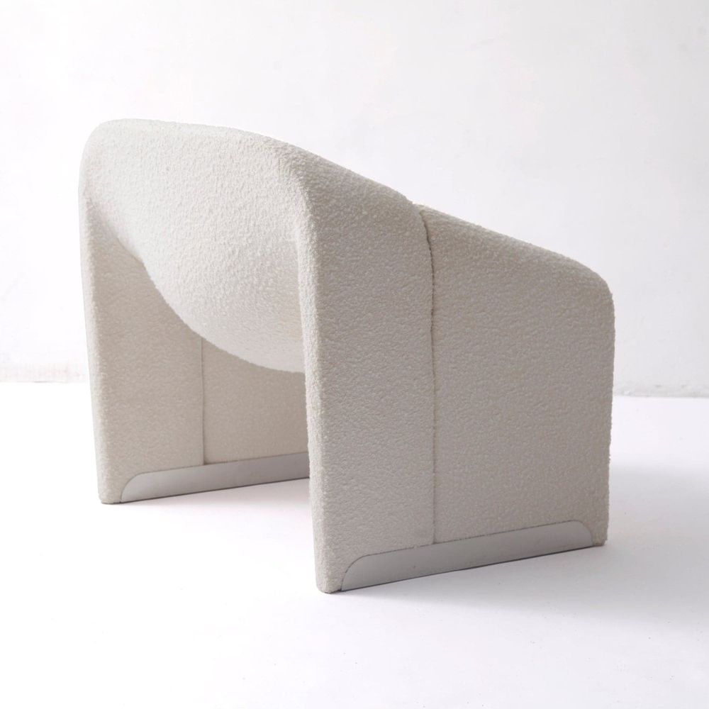 Groovy M Lounge Chair-France & Son-FYC1291OWHT-Lounge Chairs-7-France and Son