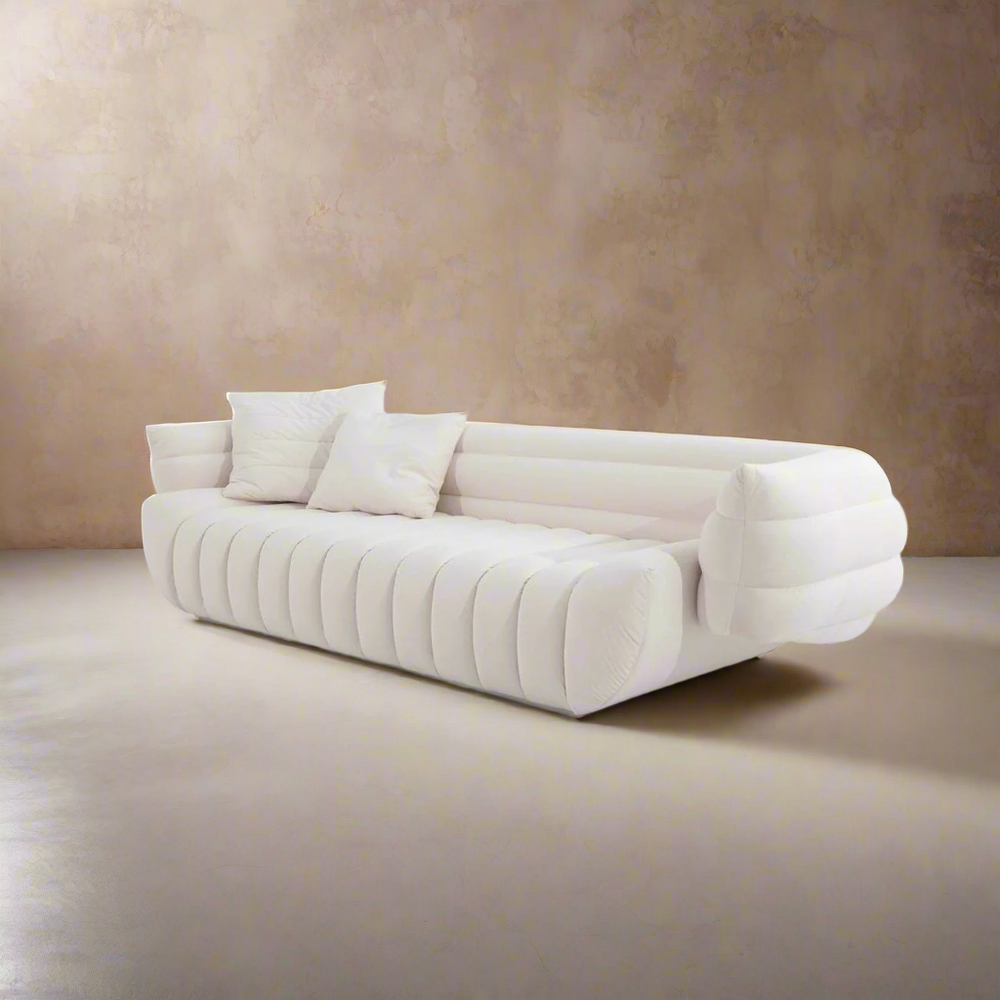 Claudette Channeled Sofa