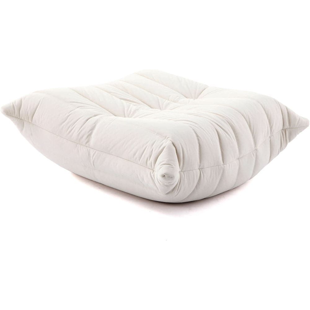 Lazy Lounger Modular Sectional - Velvet-FAS REPRO-FYS0534IVORY-Ottoman-10-France and Son