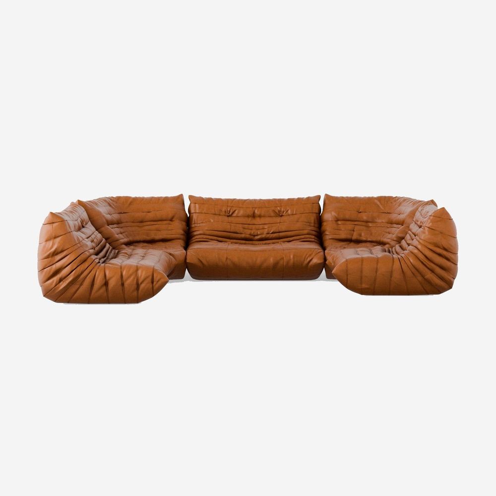 Lounger Sectional - Leather - Open Box